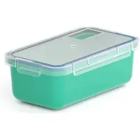 Valira Récipient alimentaire 6090/97 étanche PBT thermoplastique rectangulaire 750 ml, Boîte de conservation, Turquoise
