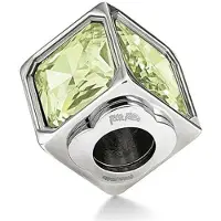 Folli Follie Damenperlen 3P16F008Ce Grün (1 Cm), (Argent Sterling)