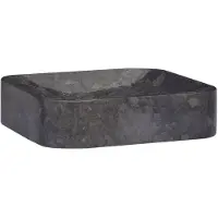 vidaXL Evier 40x40x10 cm Marmor Schwarz