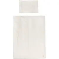 Roba Linge De Lit Pour Enfants 100 X 135 Cm 'seashells Oyster' - Certifié Gots Et Oeko Tex - Blanc