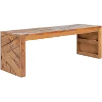 vidaXL Meuble TV 110x60x38 cm en teck massif