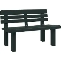 vidaXL Banc de jardin vert 110x52x71 cm polypropylène