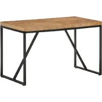 vidaXL Table de salle à manger 120x60x76 cm en bois massif d'acacia et de mangue