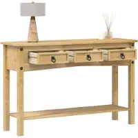 vidaXL Table Console Corona 114x34,5x73 Cm Bois De Pin Massif
