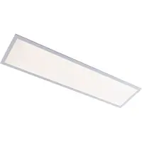 Briloner Plafonnier LEUCHTEN COLOUR, 24 W, 2400 lm, IP20, blanc, plastique-métal, intensité lumineuse variable, avec télécommande, CCT, 100 x 25 x 6,6 cm