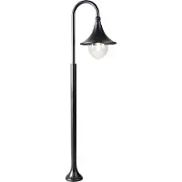 QAZQA Lanterne d'extérieur intelligente noire 125 cm IP44 avec Wifi A60 - Daphne