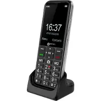Geemarc Telecom , Téléphone senior Touche SOS Compatible avec les appareils auditifs, Noir