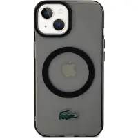 Lacoste LCHMP15MULOK iPhone 15 Plus 6.7" czarny/black hardcase Transparent MagSafe (Apple iPhone 14 Plus, Apple iPhone 15 Plus), Coque pour téléphone portable, Noir, Transparent