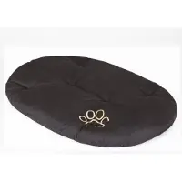 TexCorp Coussin ovale pour chien R8 - 83×60 cm, coussin robuste & lavable pour animaux domestiques, OEKO-TEX, idéal pour les grands chiens | Noir