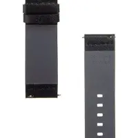 Source Bande en cuir 22mm (22 mm, Cuir véritable), Sangles de montre, Noir