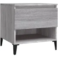 vidaXL Table d'appoint Sonoma gris 50x46x50 cm Bois d'ingénierie