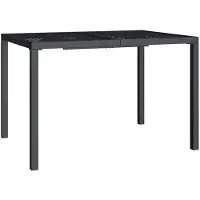 vidaXL Table de jardin 110x80x72 cm acier anthracite