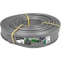 Bradas 18 mètres de bordure de pelouse en plastique gris