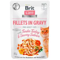 Brit Care Fillets in gravy turkey &amp; salmon 24 x 85 g