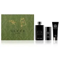Gucci Guilty Pour Homme 3 Piece Gift Set: Eau de Parfum 90ml Spray + 75ml Deodorant + 50ml Gel - Hard Box