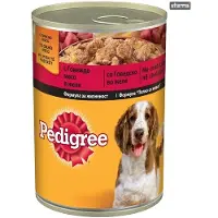 Pedigree Adult boîte 24x400g aliment complet humide pour chiens adultes avec bœuf en gelée