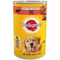 Pedigree Adult boîte 12x1200g aliment complet humide pour chiens adultes avec bœuf en gelée