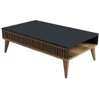 Skye Decor , Milan - Noyer, Anthracite, Tables basses, Noyer, 105 x 34,6 x 60 cm