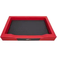 HOBBYDOG Lit pour chien Deluxe L - 75×50 cm, rectangulaire, hydrofuge, OEKO-TEX, housse amovible, idéal pour les petits chiens