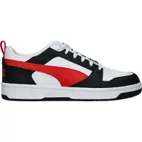 Puma Baskets basses 'Rebound V6' rouge / noir / blanc
