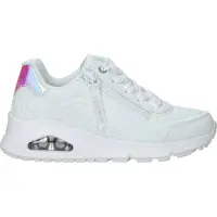 SKECHERS Uno Gen1 - Zip And Stride 310554L-WHT, Baskets, pour filles, Blanc