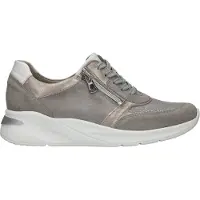 Waldlaufer Chaussures de randonnée pour femmes H-Dilara, lacets, couleur grise, style décontracté