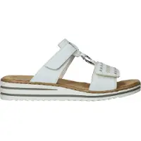 Rieker Mule beige / argent / blanc
