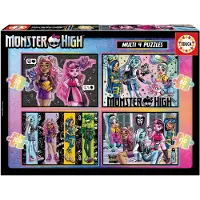 Educa 4 puzzles progressifs - - Multi 4 Monster High 50-80-100-150