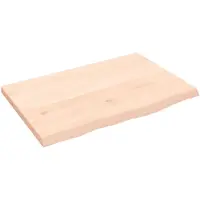 vidaXL Étagère murale 60x40x2 cm bois de chêne massif non traité