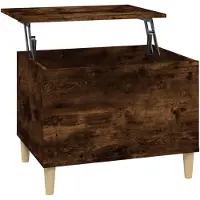vidaXL Table basse chêne fumé 60x44,5x45 cm Bois composite