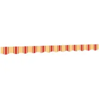 vidaXL Toile de rechange pour jupe de store 3 m jaune et orange rayé
