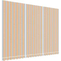 vidaXL Toile de store Multicolore Rayé 5x3,5 m