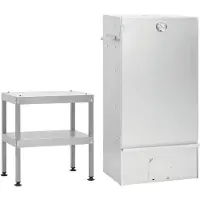 vidaXL Fumoir avec table Acier galvanisé