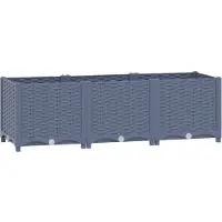 vidaXL Lit surélevé 120x40x38 cm Polypropylène