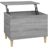 vidaXL Table basse Gris Sonoma 60x44,5x45 cm Bois composite