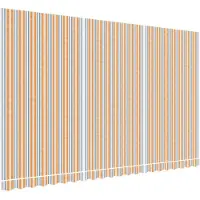 vidaXL Toile de store Multicolore Rayé 5x3 m