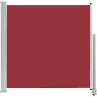 vidaXL Marquise latérale extensible 160x300 cm rouge