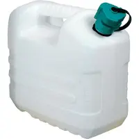 Eda 010161 NA EDA Bidon à eau, 10 litres, avec bec verseur, blanc