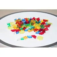 TickiT blocs de construction transparents - jouets de formes géométriques creuses