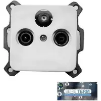 EDM Prise Tv Fm Sat Prise Terminale Encastrable Polyvalente -