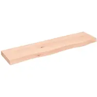 vidaXL Étagère murale 80x20x4 cm bois de chêne massif non traité