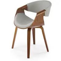 Halmar Chaise K544 gris cendré / noyer
