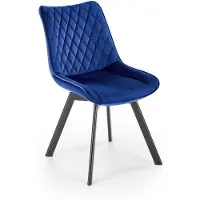 Halmar Chaise K520 bleu marine/noir