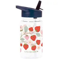 A Little Lovely Company Gourde av. Paille - 450 ml - Strawbe - - UneTaille - Gourde
