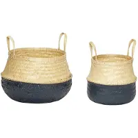 Hubsch Daze Moers Noir/naturel (lot De 2) | 170503