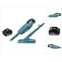 Makita DCL 180 T1 Aspirateur sans fil 18 V vert + 1x batterie 5,0 Ah - sans chargeur