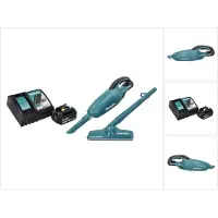Makita DCL 180 RT1 Aspirateur à batterie 18 V vert + 1x batterie 5,0 Ah + chargeur