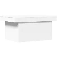 vidaXL Table basse blanche 100x55x40 cm Bois composite