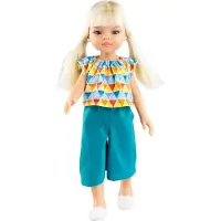Paola Reina Poupée de mode Virgi Bleu 32 cm - Poupée de jeu pour enfants