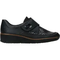 Rieker Derbies 537C0-00 femmes - Noir - 37